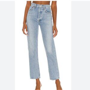 Agolde Light Blue Straight Leg Jeans